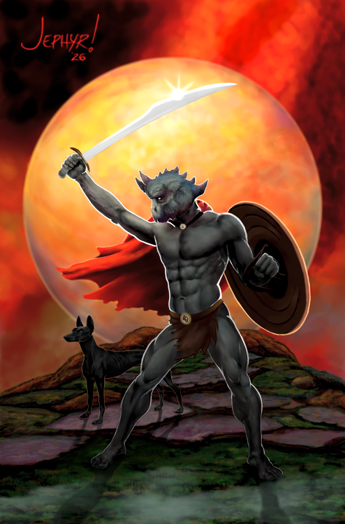 Challenge Accepted' Digital Painting - Copyright 2026 - Jephyr - All Rights Reserved - NOAI NO AI USE ALLOWED